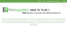 Tablet Screenshot of fire-supplies.co.uk